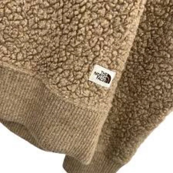 NWT North Face Boucle Wool Hoodie - Flax Heather - Picture 2 of 2